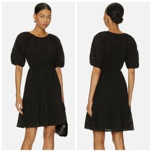 Rails Khloe Black Seersucker Dress Small